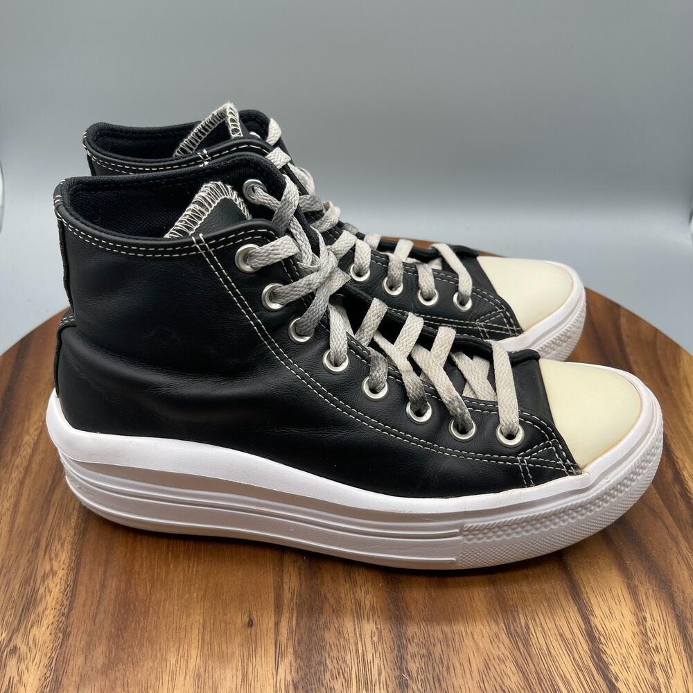 Converse Chuck Taylor All Star Move Hi Top Shoes Womens Black